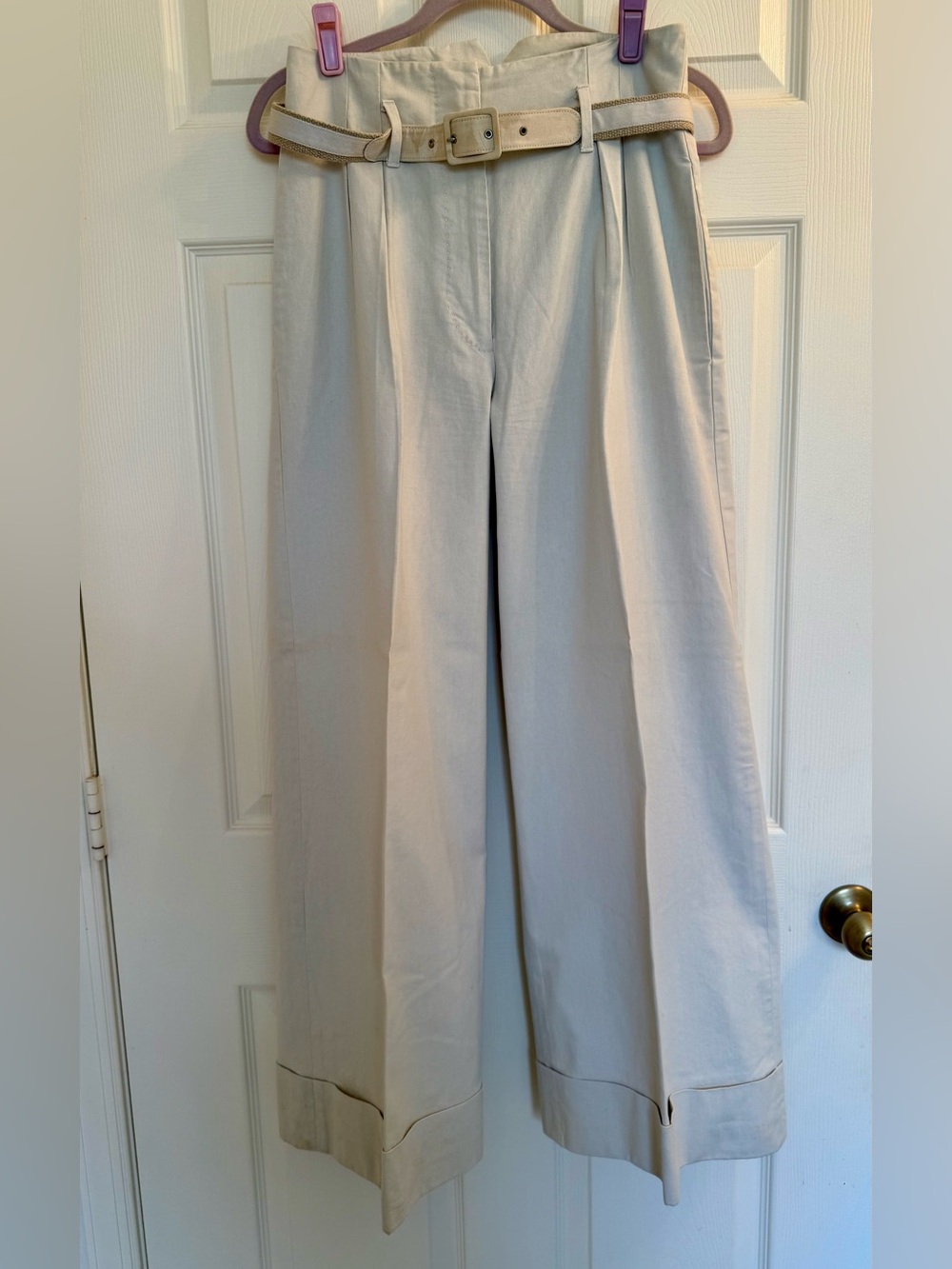 Stella McCartney Vintage Light Beige Tailored Trousers & Boyfriend-style Waist